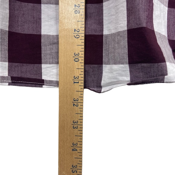 Mason James Men's Long Sleeve Stretch Button Down Shirt Size XXL Maroon/White - Picture 11 of 13